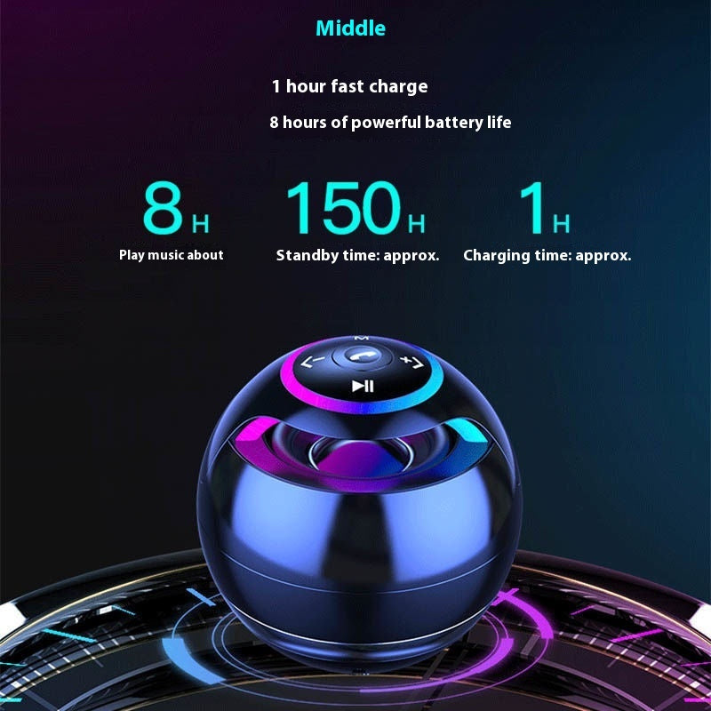 Colorful Light Bluetooth Audio Super Dynamic Bass Speaker